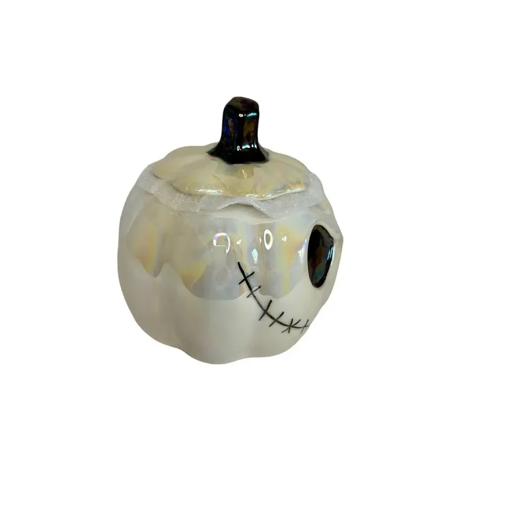 Disney THE NIGHTMARE BEFORE CHRISTMAS Jack Skellington Iridescent Mug W/ Lid NEW